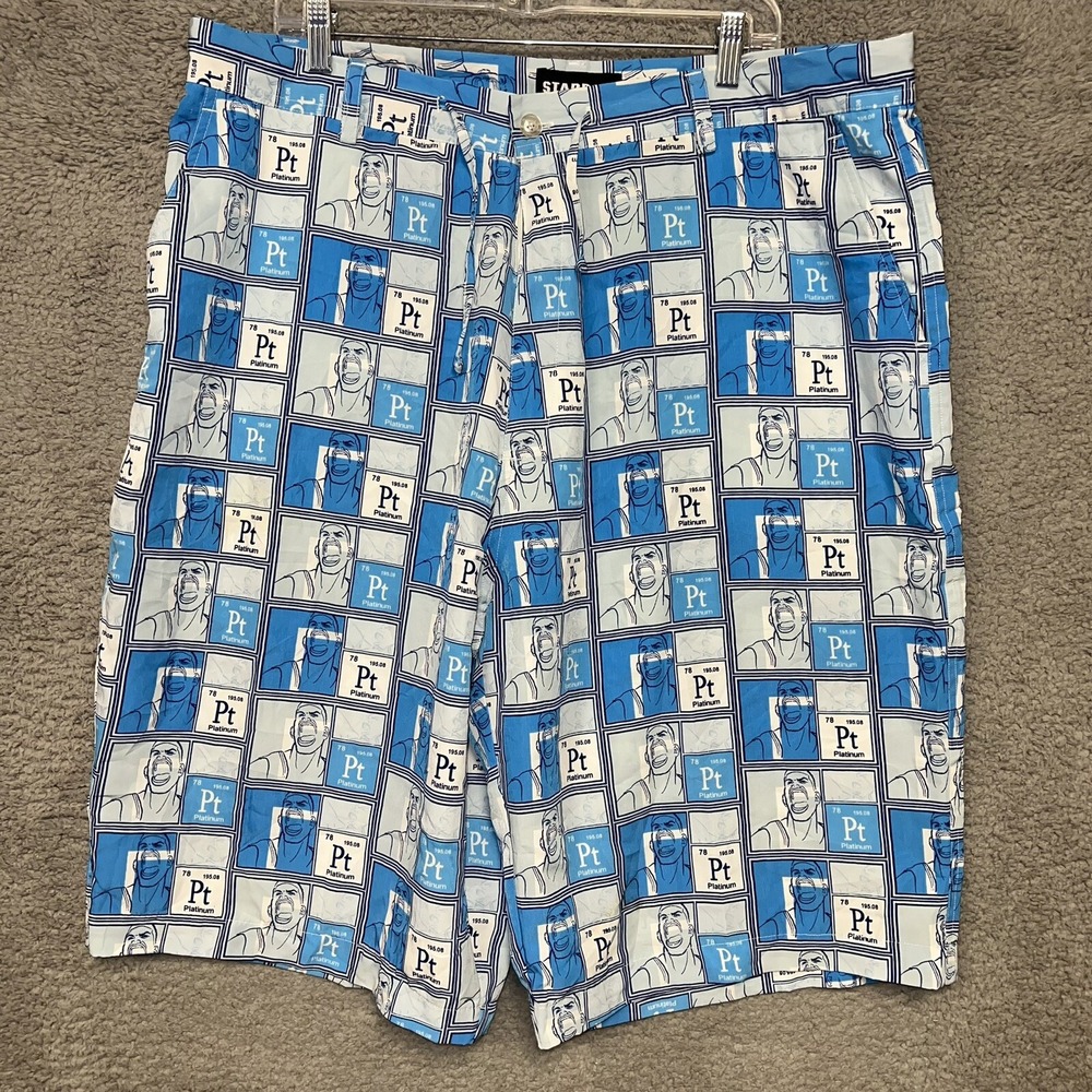 VTG Platinum Fubu Shorts Men's 2XL XXL Blue Fat Albert Gang‎ Pocket Swimtrunks